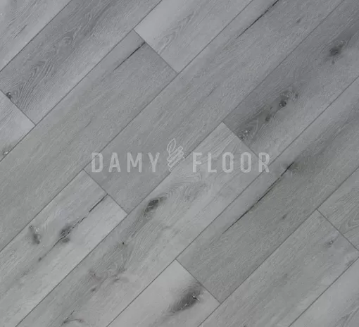 Кварцвиниловая плитка Damy Floor T7020-2-LVT Дуб Классический Серый