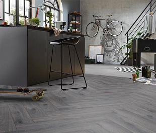 Ламинат Kronotex Herringbone 10мм Prestige Eiche Grau D4167 A+B